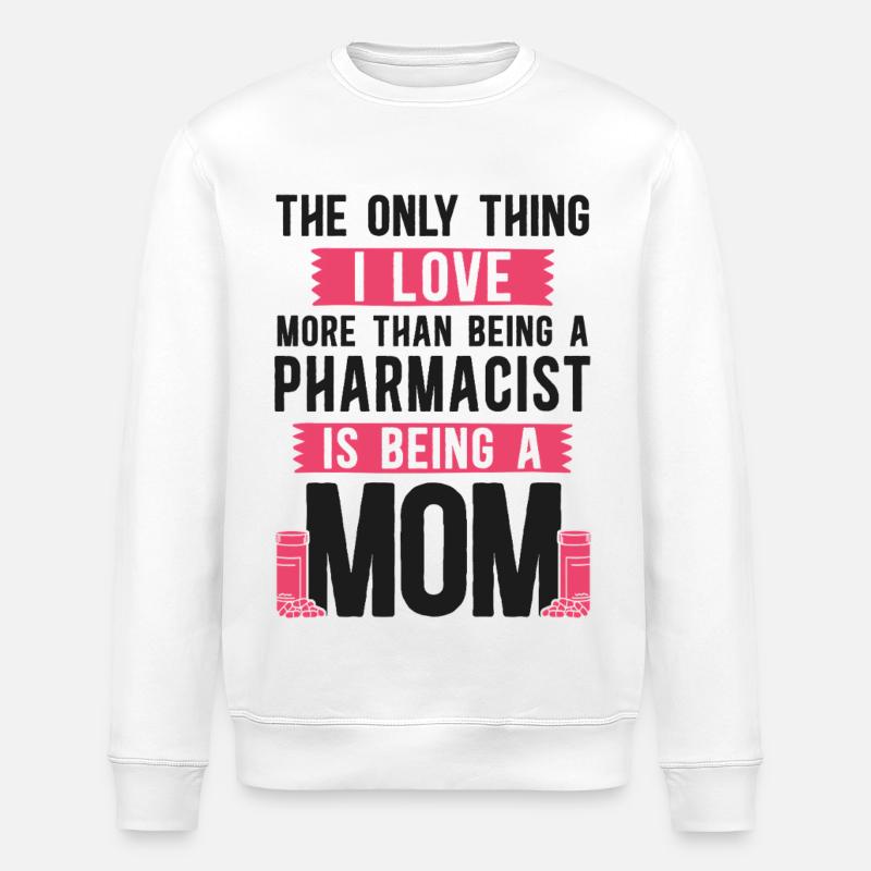 Pharmacy Tech Technician - Stanley/Stella ROLLER Unisex Organic Sweatshirt - white