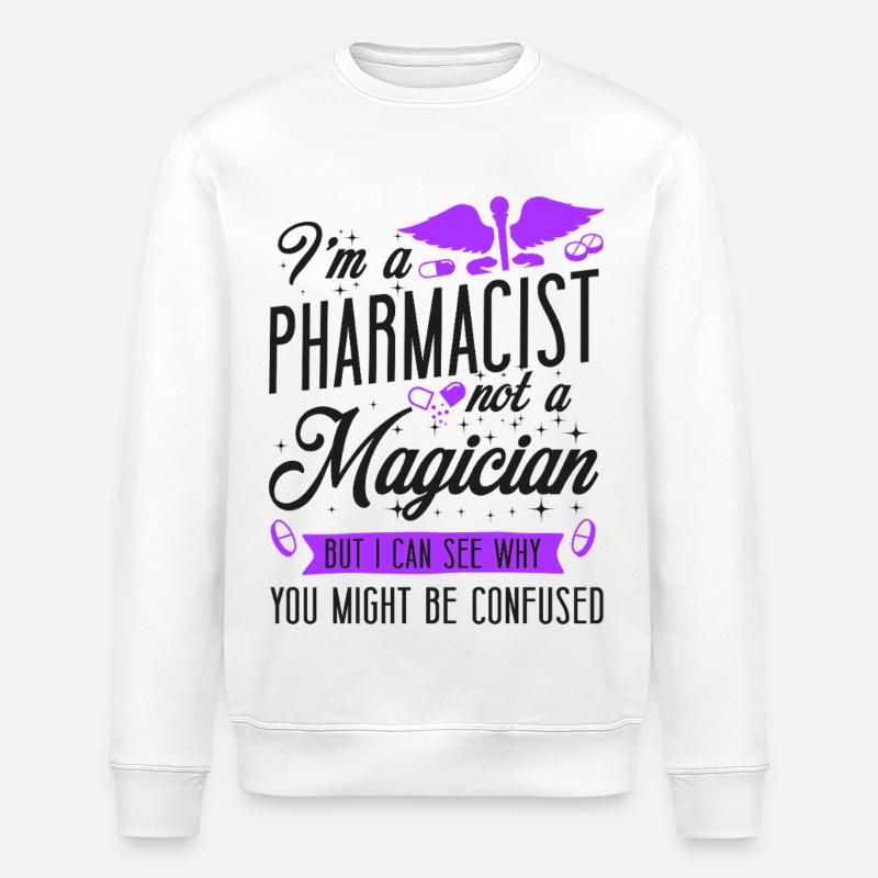 Technicien en pharmacie - Sweat bio ROLLER Stanley/Stella Unisexe - blanc