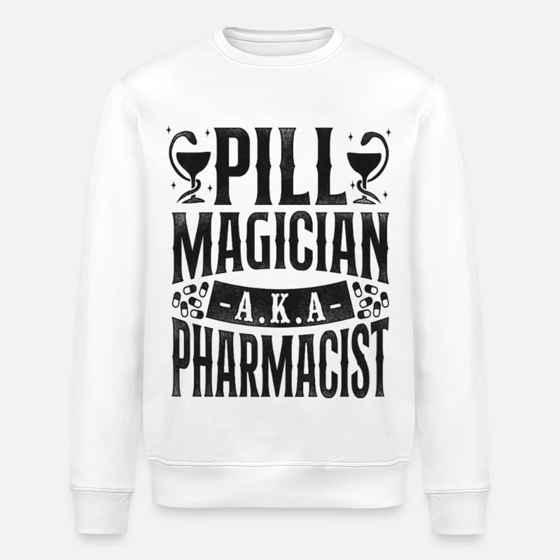 Pharmacy Tech Technician - Stanley/Stella ROLLER Unisex Organic Sweatshirt - white