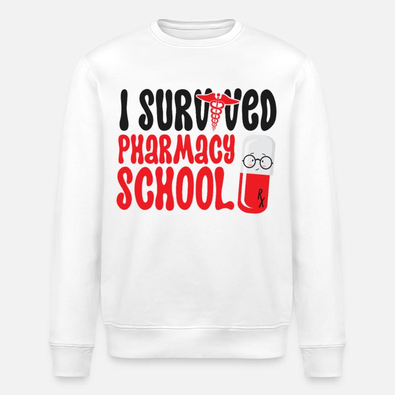 Pharmacy Tech Technician - Stanley/Stella Unisex Bio-Sweatshirt ROLLER - Weiß