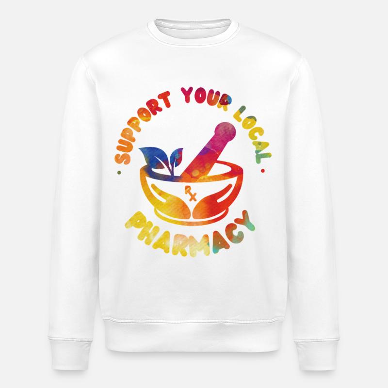 Pharmacy Tech Technician - Stanley/Stella Unisex Bio-Sweatshirt ROLLER - Weiß