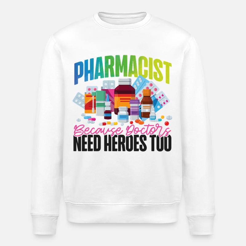 Technicien en pharmacie - Sweat bio ROLLER Stanley/Stella Unisexe - blanc