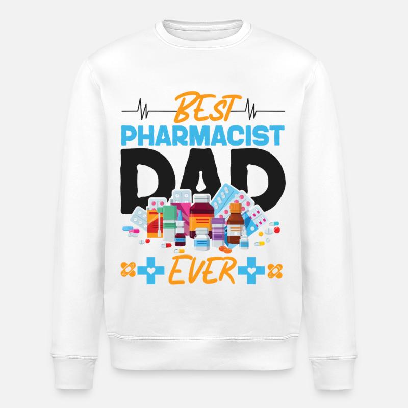 Pharmacy Tech Technician - Stanley/Stella Unisex Bio-Sweatshirt ROLLER - Weiß
