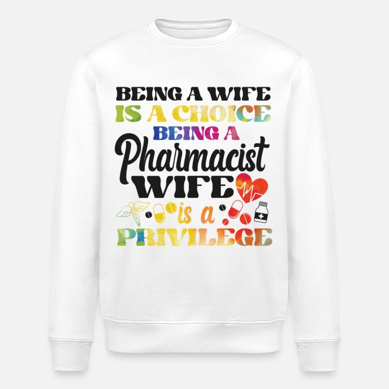 Technicien en pharmacie - Sweat bio ROLLER Stanley/Stella Unisexe - blanc