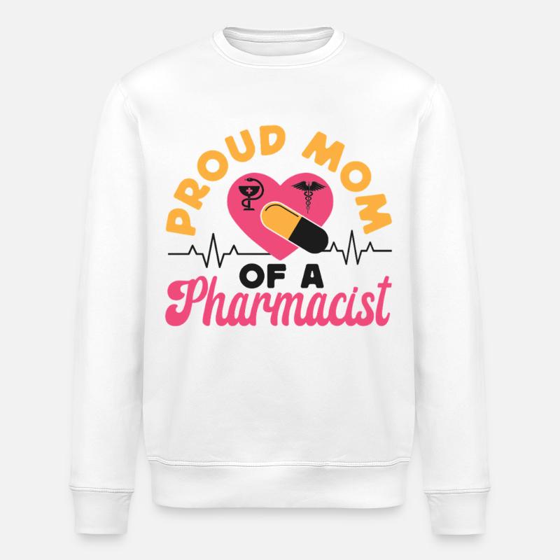 Pharmacy Tech Technician - Stanley/Stella ROLLER Unisex Organic Sweatshirt - white