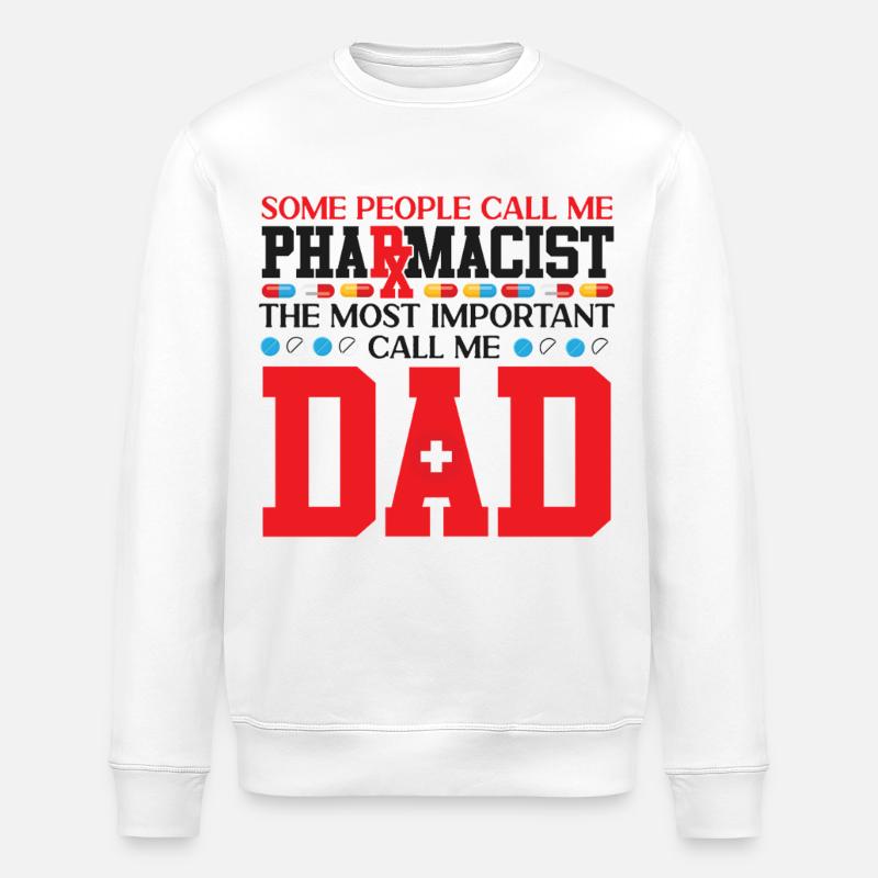 Pharmacy Tech Technician - Stanley/Stella Unisex Bio-Sweatshirt ROLLER - Weiß