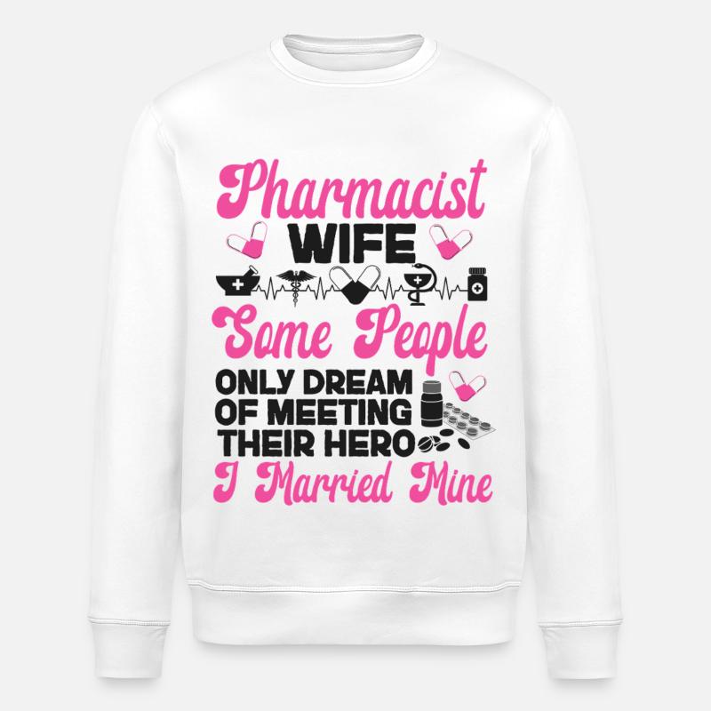 Pharmacy Tech Technician - Stanley/Stella Unisex Bio-Sweatshirt ROLLER - Weiß