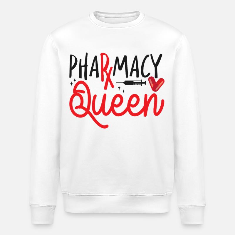 Pharmacy Tech Technician - Stanley/Stella ROLLER Unisex Organic Sweatshirt - white