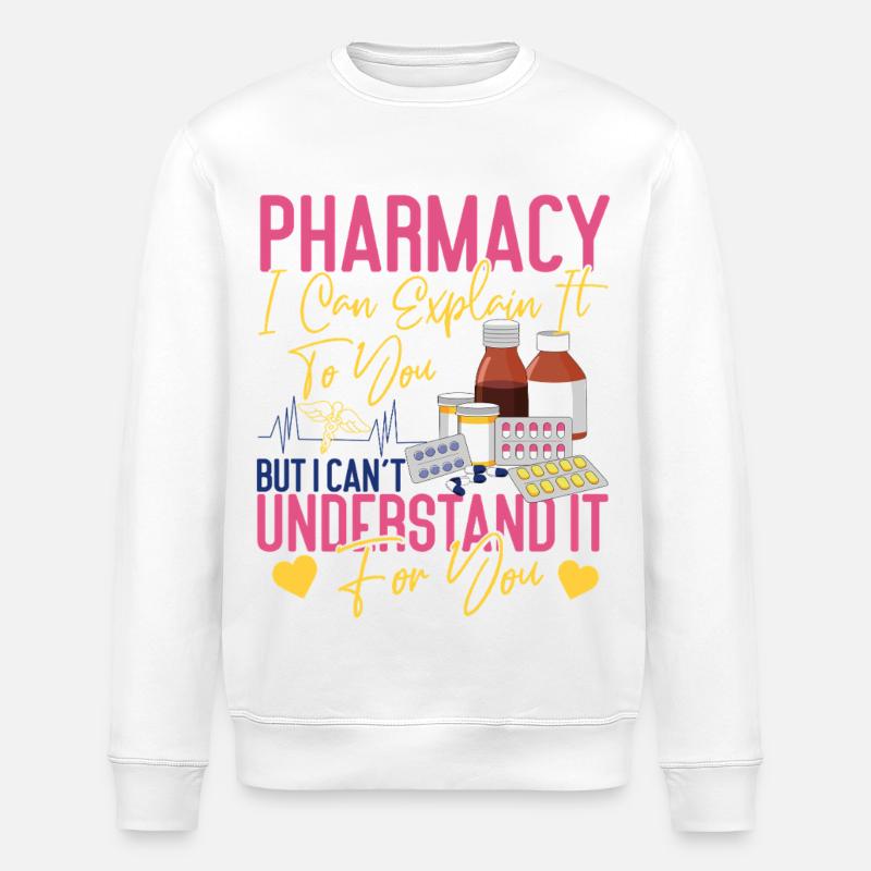 Pharmacy Tech Technician - Stanley/Stella Unisex Bio-Sweatshirt ROLLER - Weiß