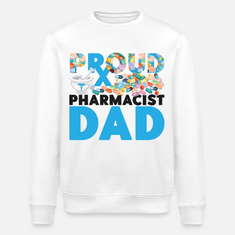 Pharmacy Tech Technician - Stanley/Stella ROLLER Unisex Organic Sweatshirt - white