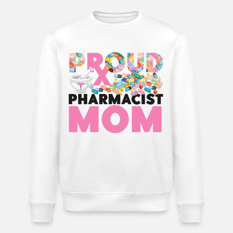 Pharmacy Tech Technician - Stanley/Stella ROLLER Unisex Organic Sweatshirt - white