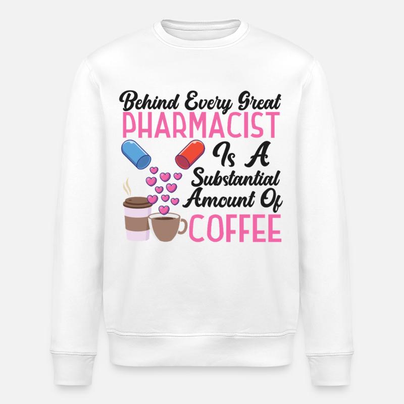 Pharmacy Tech Technician - Stanley/Stella Unisex Bio-Sweatshirt ROLLER - Weiß