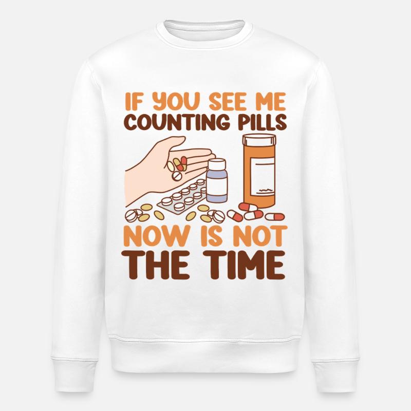 Pharmacy Tech Technician - Stanley/Stella ROLLER Unisex Organic Sweatshirt - white