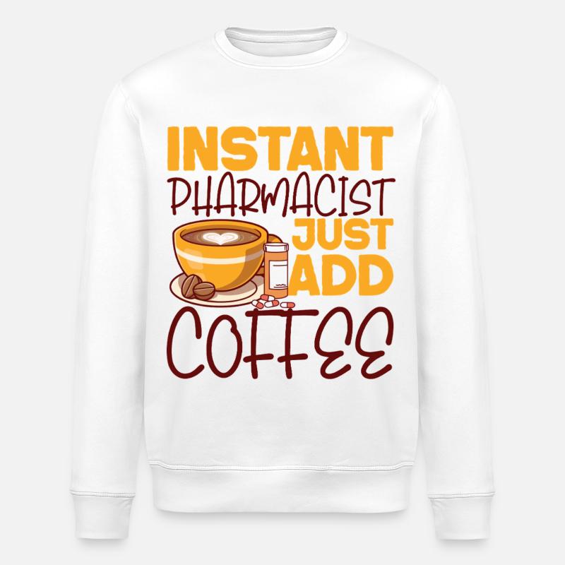 Pharmacy Tech Technician - Stanley/Stella ROLLER Unisex Organic Sweatshirt - white