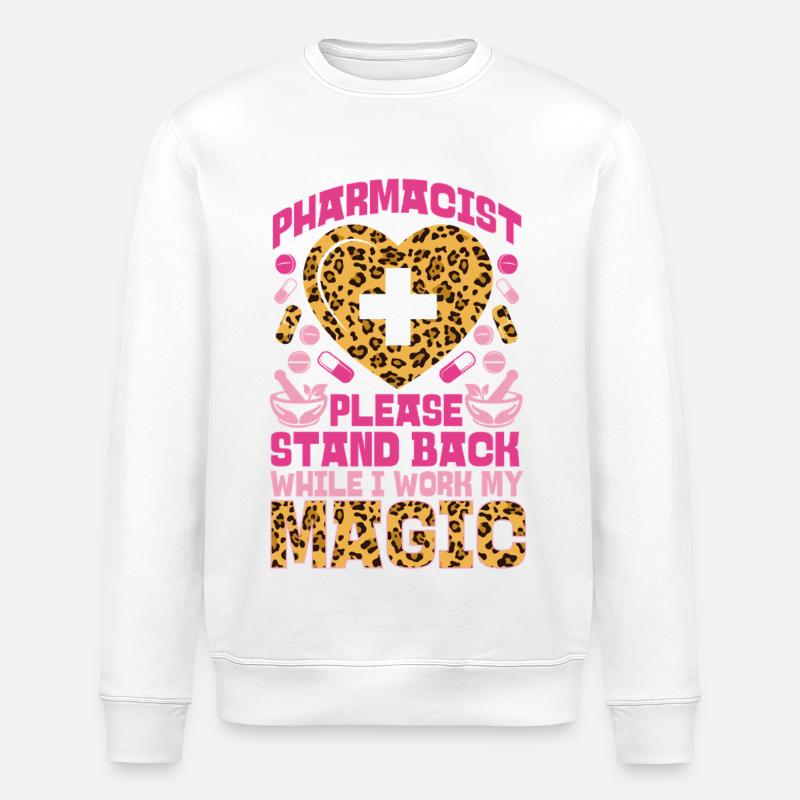 Technicien en pharmacie - Sweat bio ROLLER Stanley/Stella Unisexe - blanc