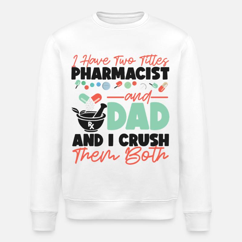 Pharmacy Tech Technician - Stanley/Stella Unisex Bio-Sweatshirt ROLLER - Weiß
