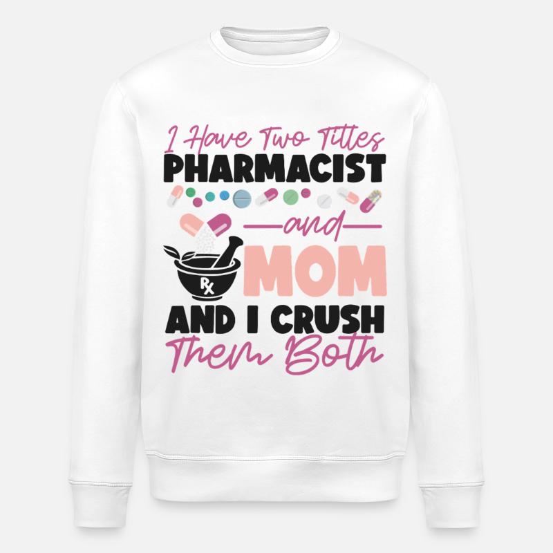 Pharmacy Tech Technician - Stanley/Stella Unisex Bio-Sweatshirt ROLLER - Weiß