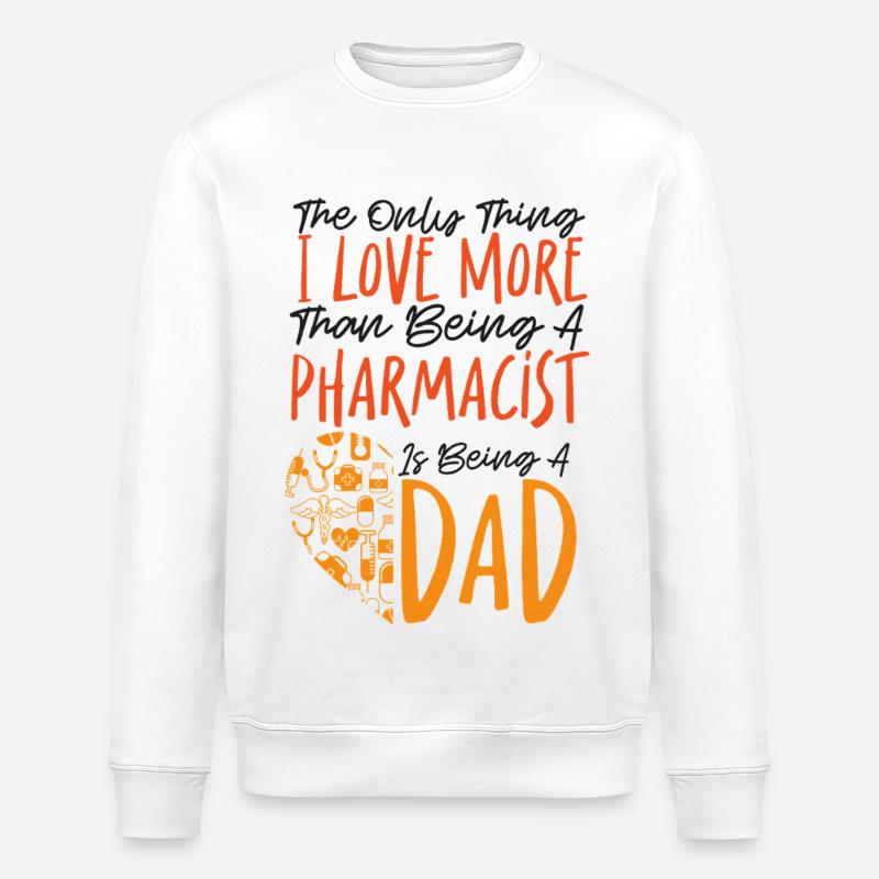 Pharmacy Tech Technician - Stanley/Stella ROLLER Unisex Organic Sweatshirt - white