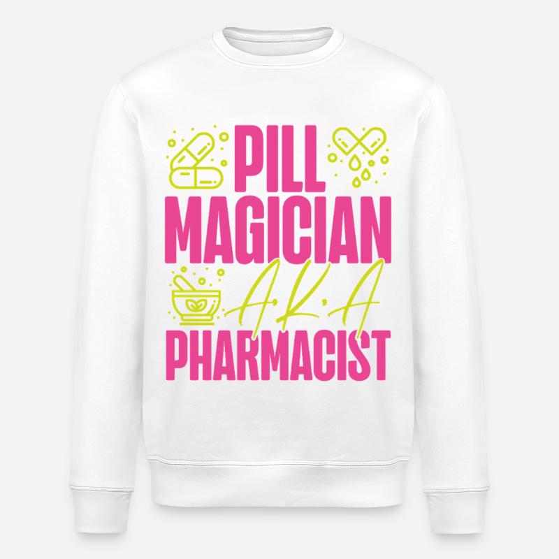 Pharmacy Tech Technician - Stanley/Stella ROLLER Unisex Organic Sweatshirt - white