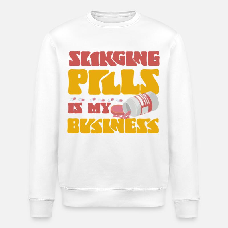 Pharmacy Tech Technician - Stanley/Stella ROLLER Unisex Organic Sweatshirt - white