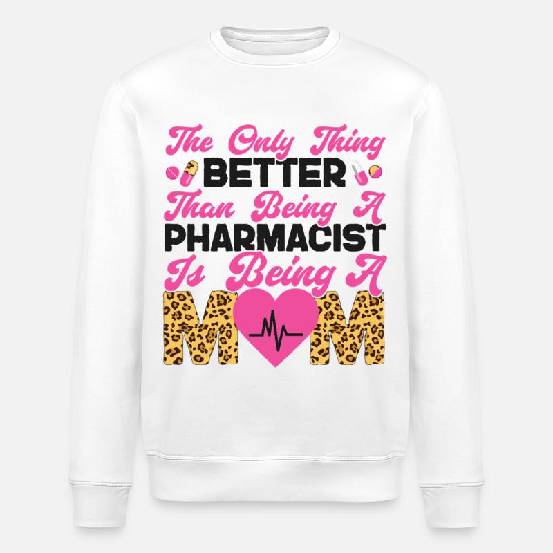 Pharmacy Tech Technician - Stanley/Stella ROLLER Unisex Organic Sweatshirt - white