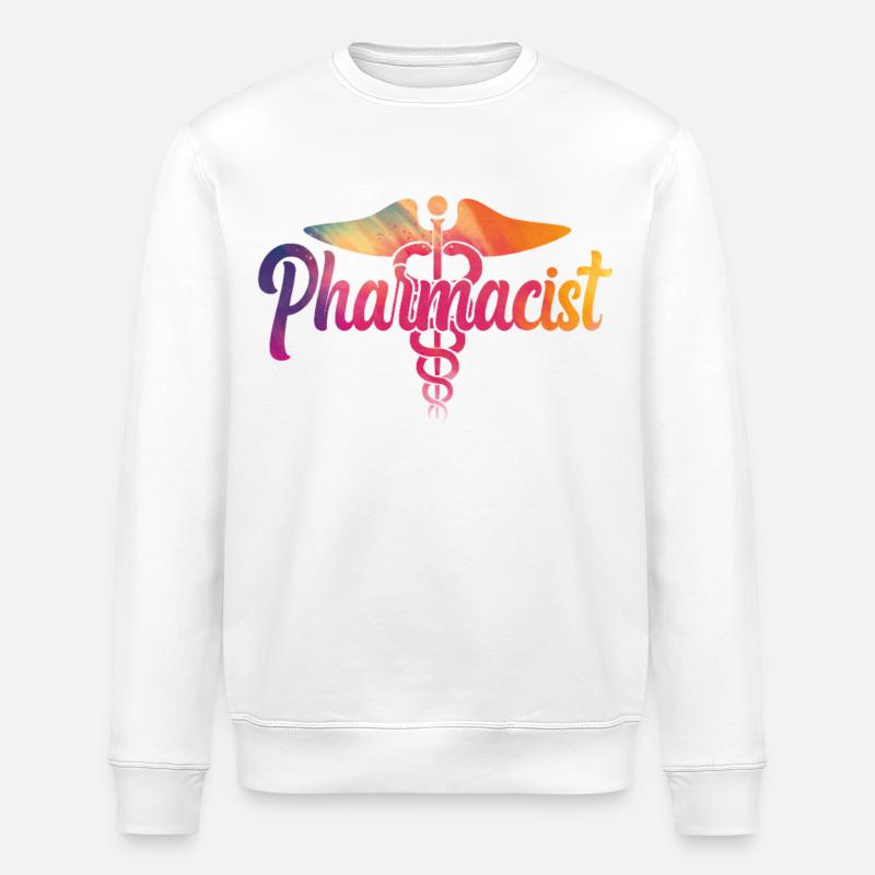 Pharmacy Tech Technician - Stanley/Stella ROLLER Unisex Organic Sweatshirt - white