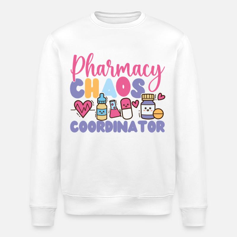 Pharmacy Tech Technician - Stanley/Stella Unisex Bio-Sweatshirt ROLLER - Weiß