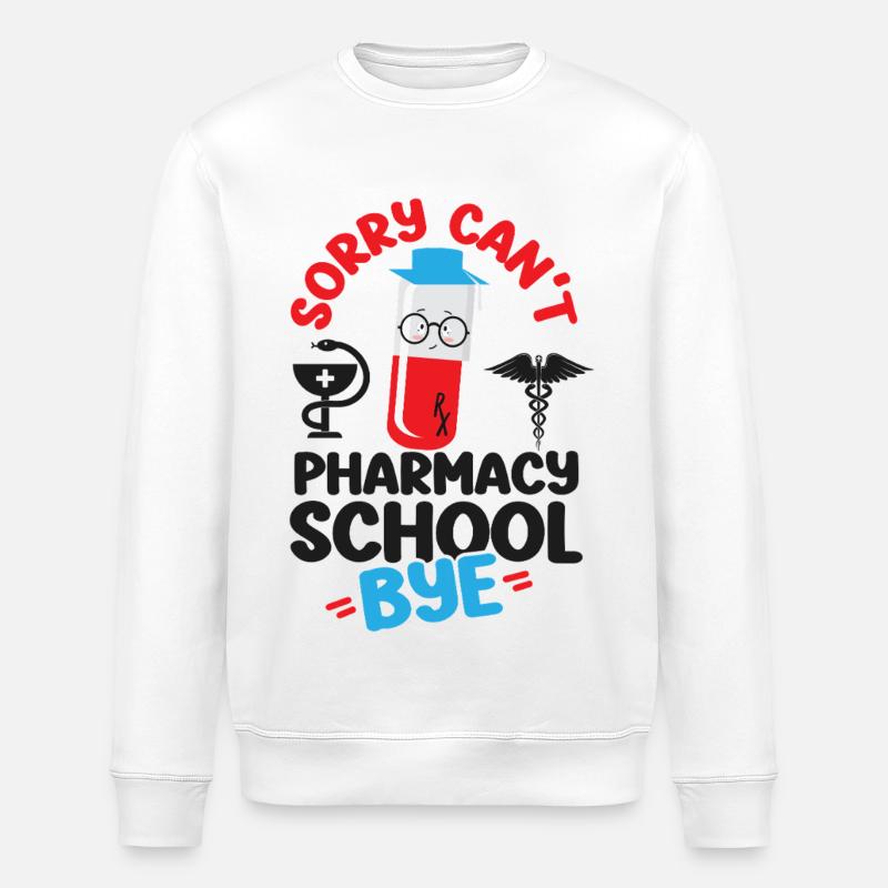 Pharmacy Tech Technician - Stanley/Stella ROLLER Unisex Organic Sweatshirt - white