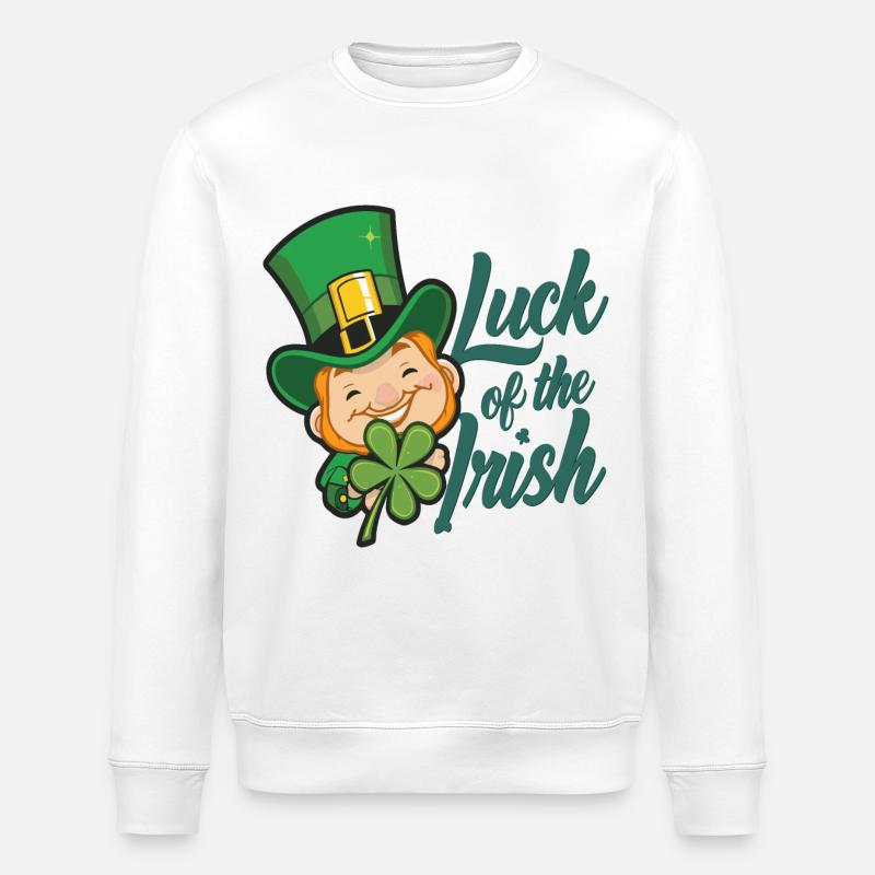 Leprechaun Leprechaun Saint-Patrick Irlande - Sweat bio ROLLER Stanley/Stella Unisexe - blanc