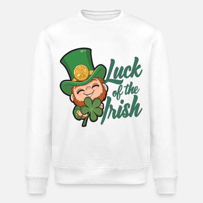Leprechaun Leprechaun Saint-Patrick Irlande - Sweat bio ROLLER Stanley/Stella Unisexe - blanc