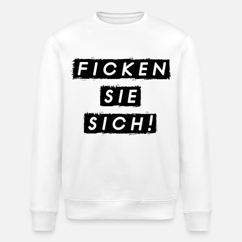 F SIE SICH Spruch - Stanley/Stella Unisex Bio-Sweatshirt ROLLER - Weiß