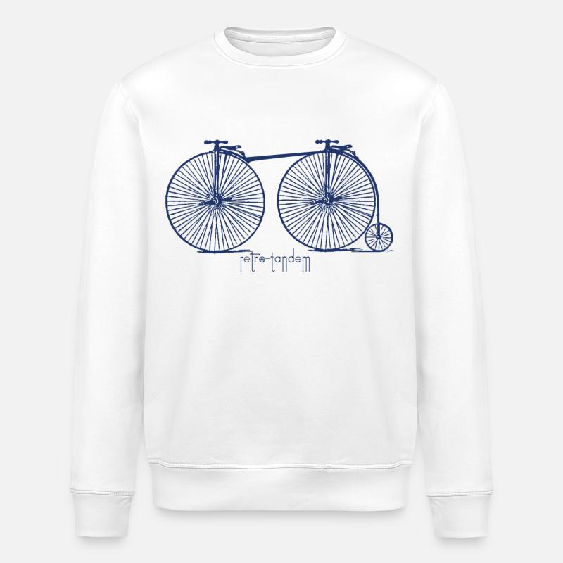 Retro tandem - Sweat bio ROLLER Stanley/Stella Unisexe - blanc
