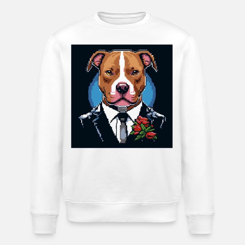 MR.DOG - Stanley/Stella ROLLER Unisex Organic Sweatshirt - white