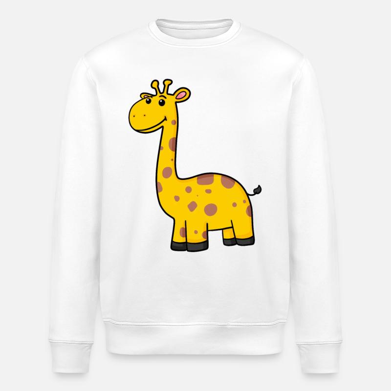 Giraffe - Stanley/Stella ROLLER Unisex Organic Sweatshirt - white