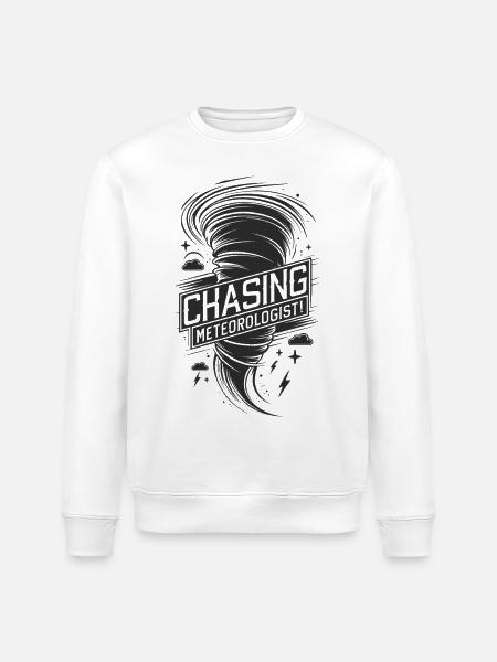 Tornado Twister jagter meteorolog - Stanley/Stella økologisk unisex-sweatshirt ROLLER - hvid