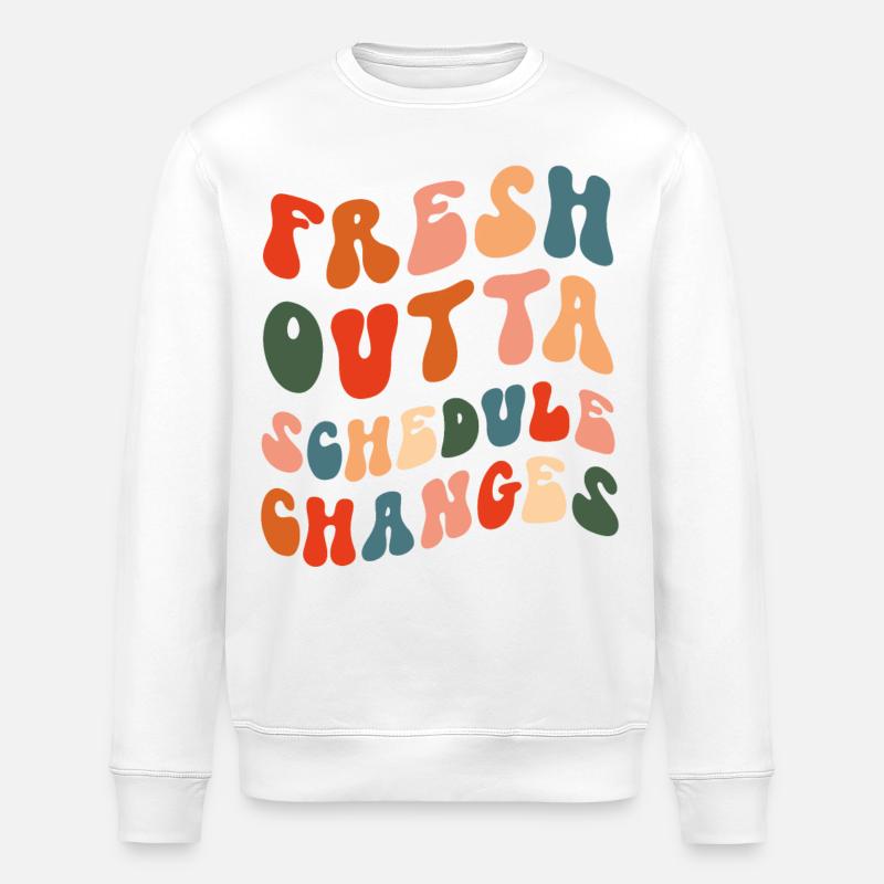Conseillère scolaire Fresh Outta - Sweat bio ROLLER Stanley/Stella Unisexe - blanc