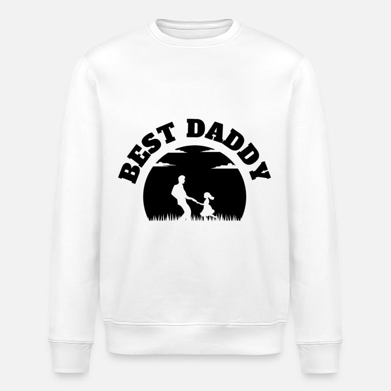 Best Daddy Black - Stanley/Stella Unisex Bio-Sweatshirt ROLLER - Weiß
