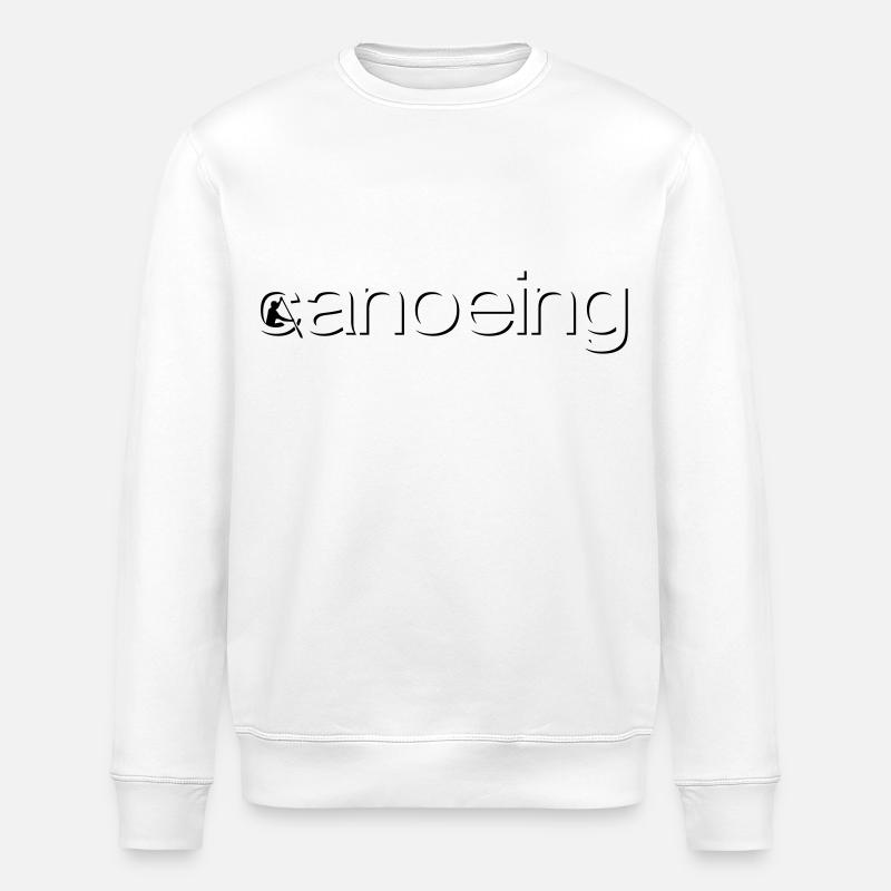 canoeing emboss - Stanley/Stella ROLLER Unisex Organic Sweatshirt - white