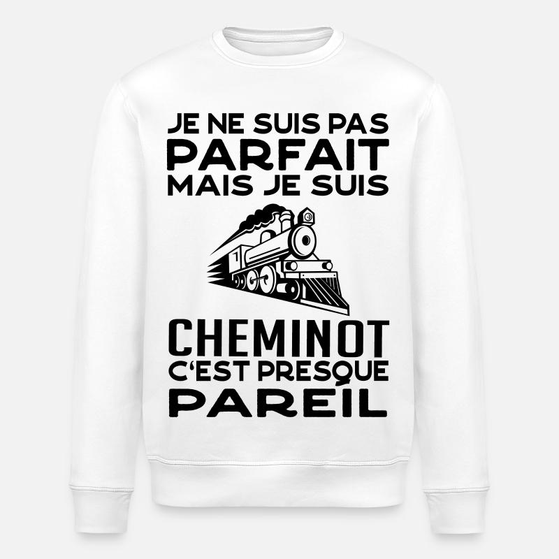 cheminot 2 - Sweat bio ROLLER Stanley/Stella Unisexe - blanc