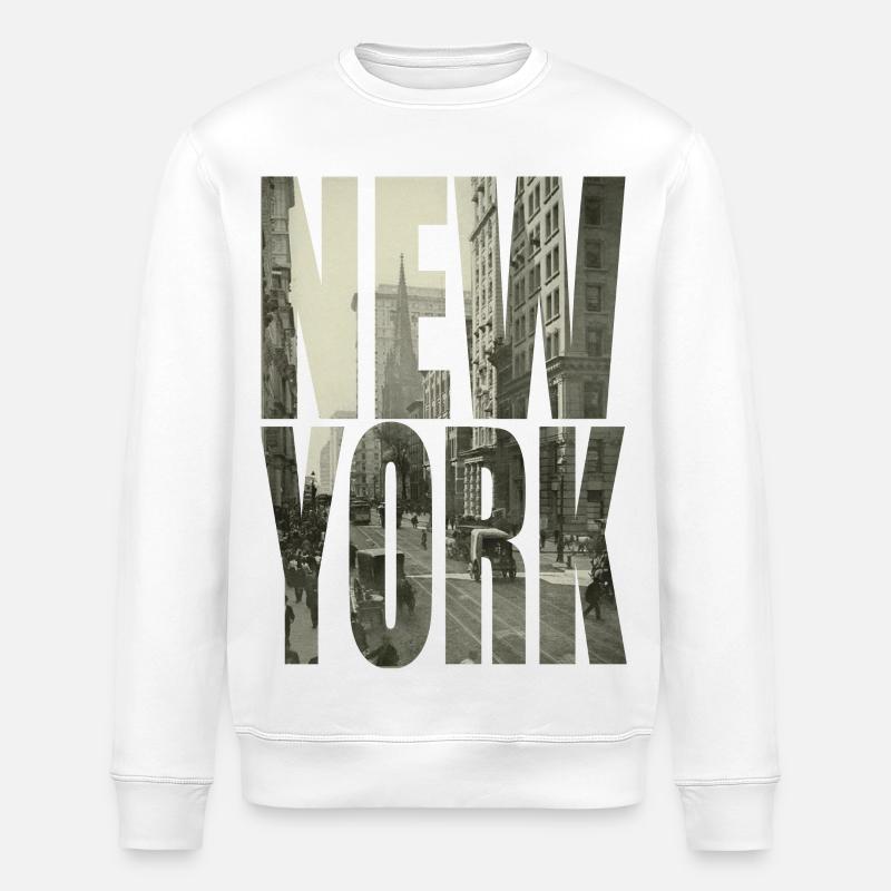 NEW YORK - Sweat bio ROLLER Stanley/Stella Unisexe - blanc
