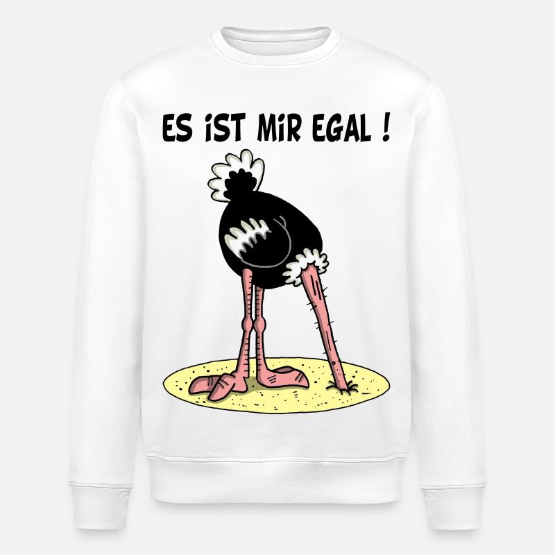 Es ist mir egal - Stanley/Stella Unisex Bio-Sweatshirt ROLLER - Weiß