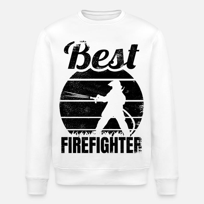 Meilleur pompier - Sweat bio ROLLER Stanley/Stella Unisexe - blanc