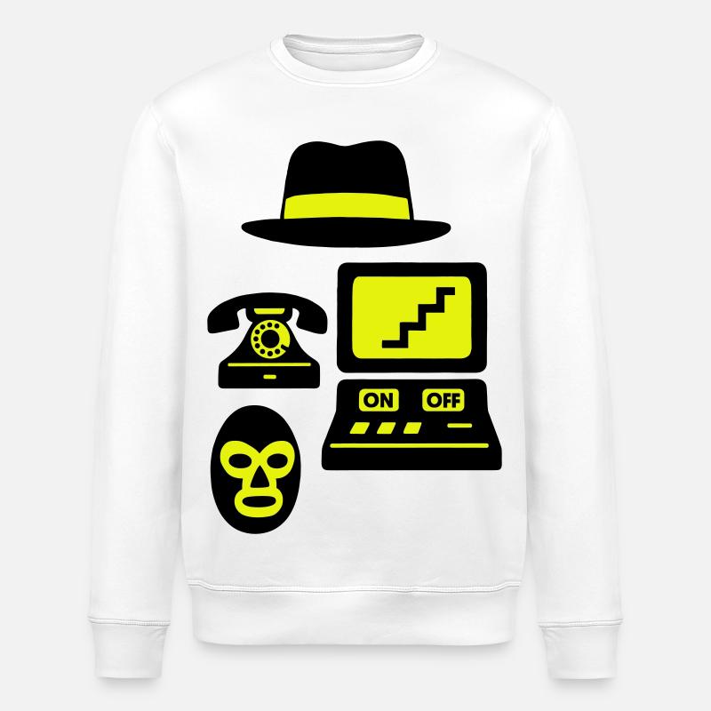 Icônes étranges - Sweat bio ROLLER Stanley/Stella Unisexe - blanc