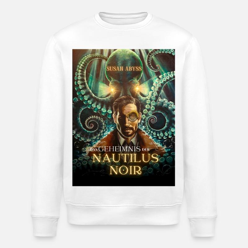 Das_Geheimnis_der_Nautilus_Noir - Stanley/Stella Unisex Bio-Sweatshirt ROLLER - Weiß
