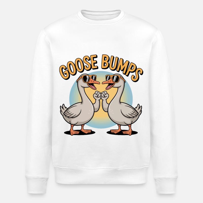 Gänsehaut - Stanley/Stella Unisex Bio-Sweatshirt ROLLER - Weiß
