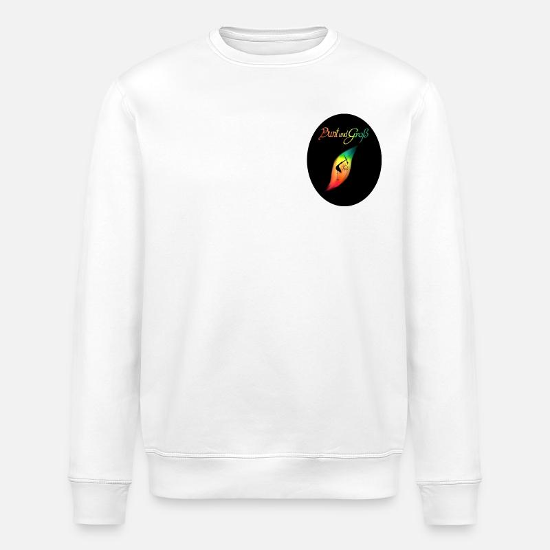 Logo bunt klein - Stanley/Stella Unisex Bio-Sweatshirt ROLLER - Weiß