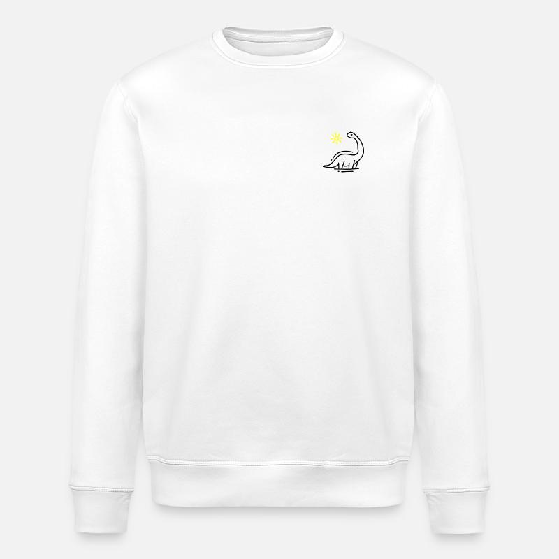 Dinosaurier - Stanley/Stella Unisex Bio-Sweatshirt ROLLER - Weiß