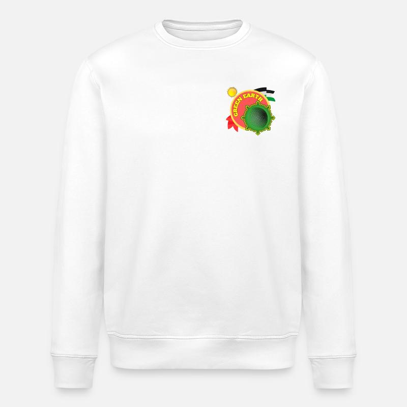Terre Verte - Sweat bio ROLLER Stanley/Stella Unisexe - blanc