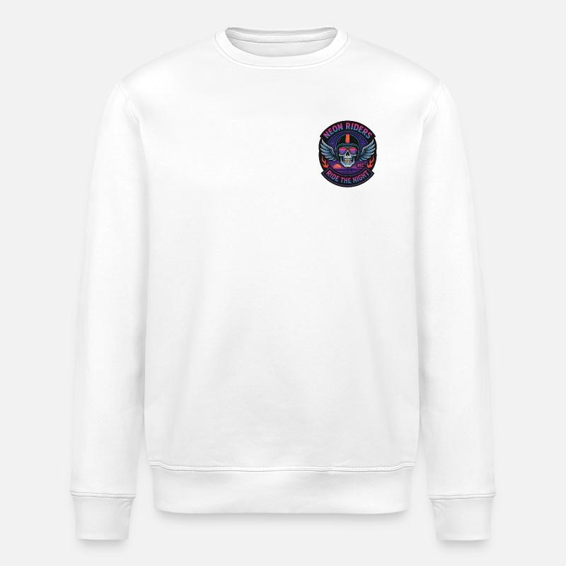 Neon Riders MC Skull - Stanley/Stella Unisex Bio-Sweatshirt ROLLER - Weiß