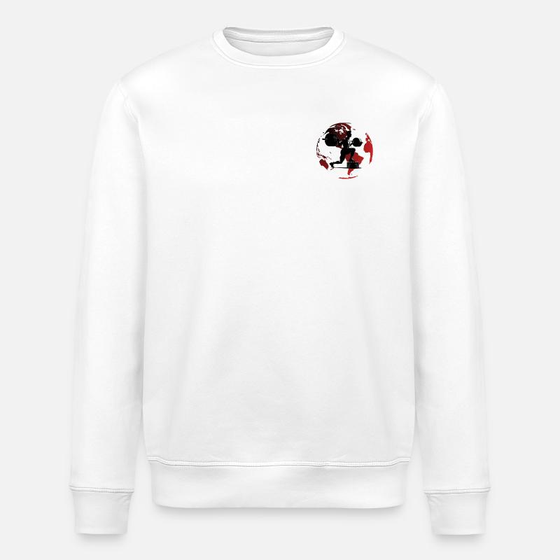 Krafttraining auf der Spitze der Welt - Stanley/Stella Unisex Bio-Sweatshirt ROLLER - Weiß